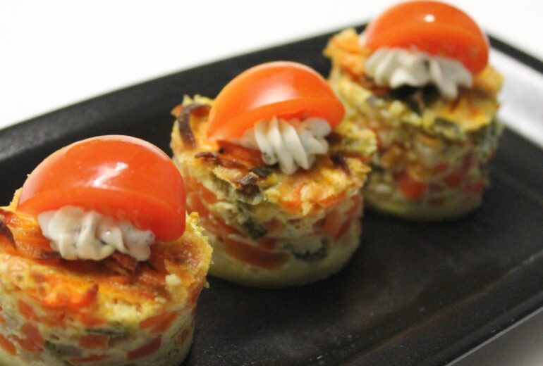 Fingerfood Gemuesequiche-Praline