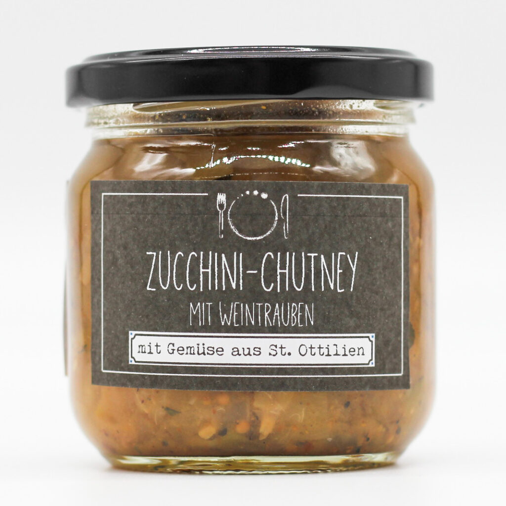 Zucchini-Chutney Weintraube